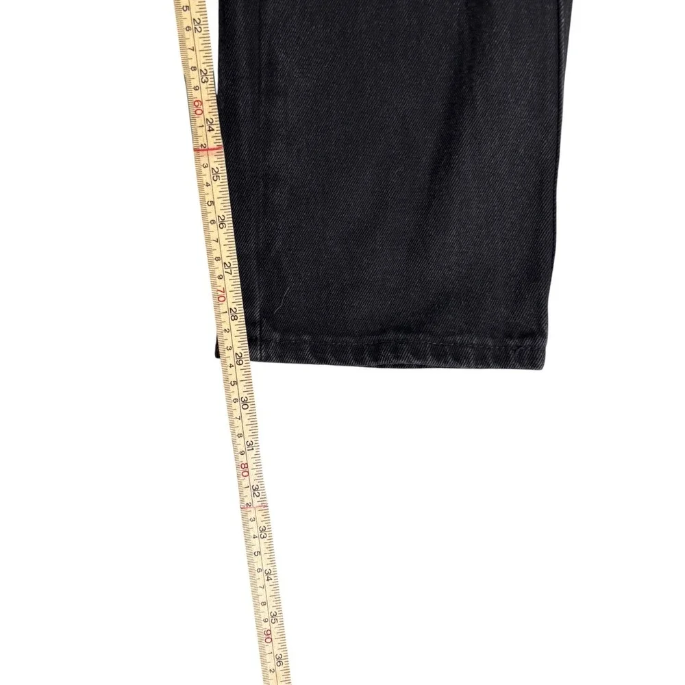 Watson Baggy Fit Jeans Mens‎ 30 Black Distressed Denim Drawstring Waist Straight